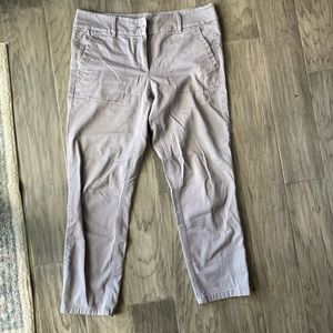 LOFT Outlet Modern Roll Cuff Chino Gray sz 6